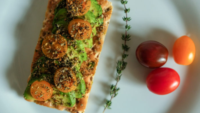 tartine à la tomate et au zaatar